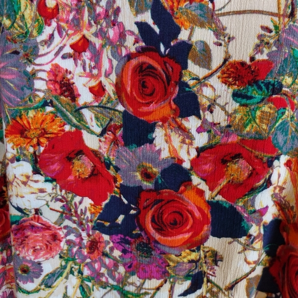 Floral dolman sleeve kimono top size small - Picture 6 of 6